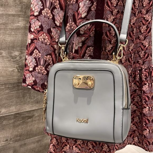 Kadell leather handle purse with detachable strap like new without Tag - Picture 3 of 7